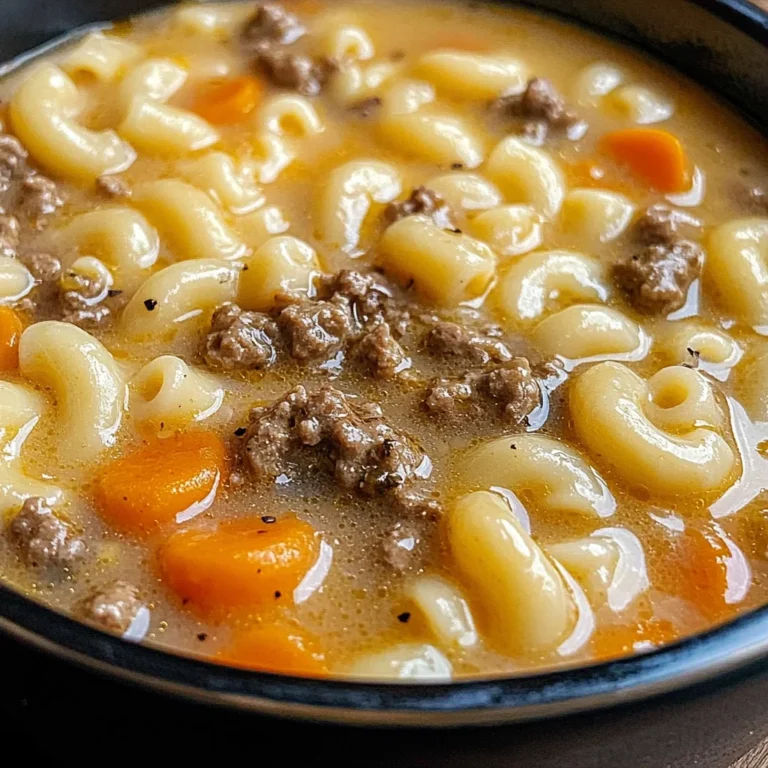 Cheeseburger Macaroni Soup: Creamy Comfort in Every Bowl