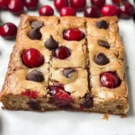 Cherry Chocolate Chip Blondies