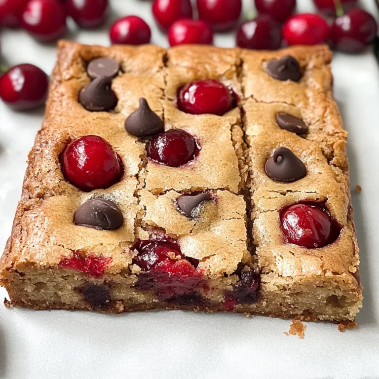 Cherry Chocolate Chip Blondies