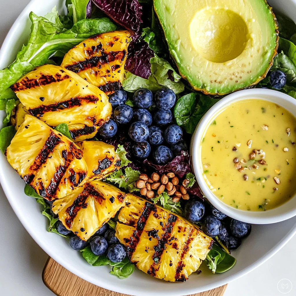 Creamy Citrus Dressing + Grilled Pineapple Salad