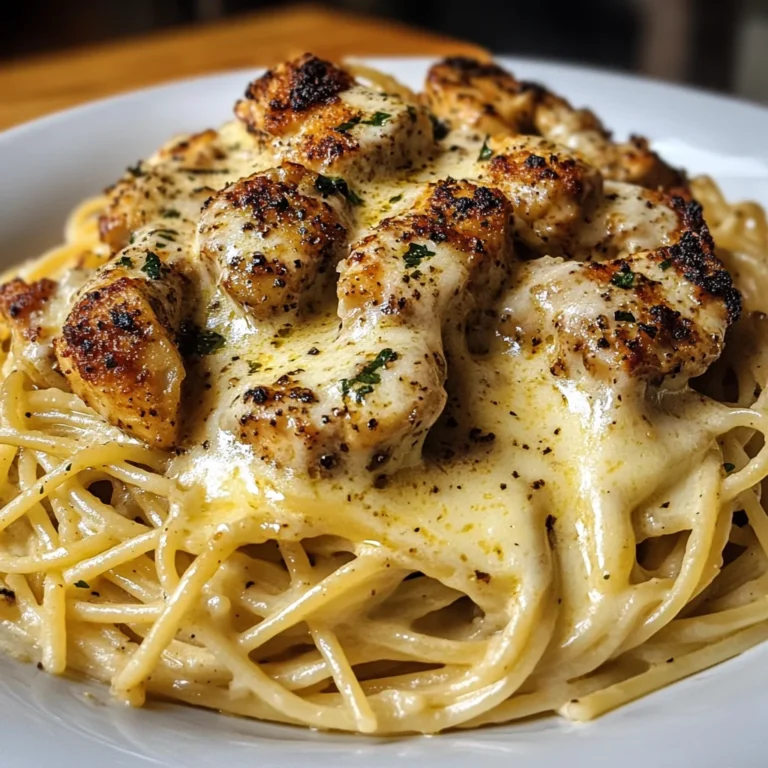 Easy Creamy Cajun Chicken Spaghetti with Garlic Mozzarella Sauce