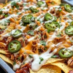Easy Sheet Pan BBQ Chicken Nachos