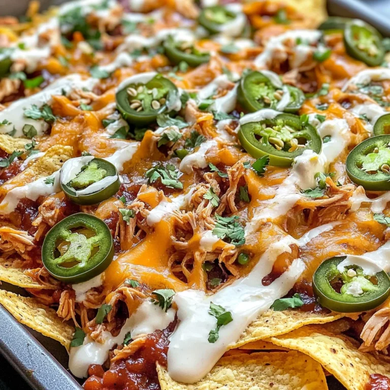 Easy Sheet Pan BBQ Chicken Nachos