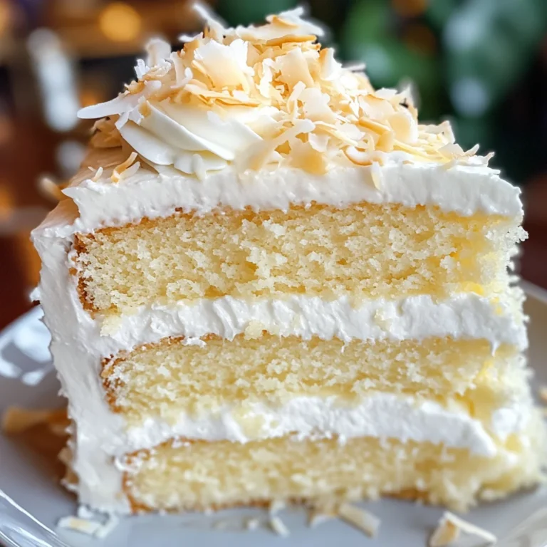 Heavenly Coconut Cream Cake: A Slice of Paradise Awaits!