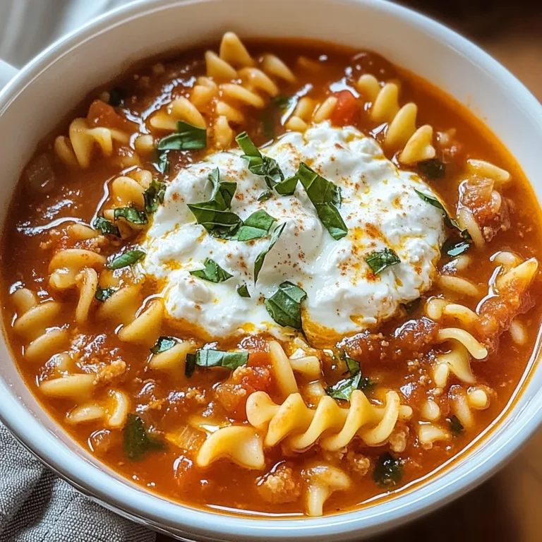 Irresistible Lasagna Soup