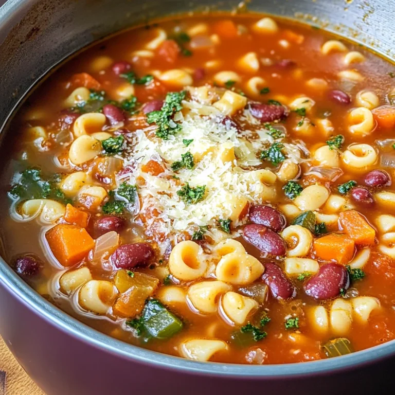Italian Pasta Fagioli Soup Recipe