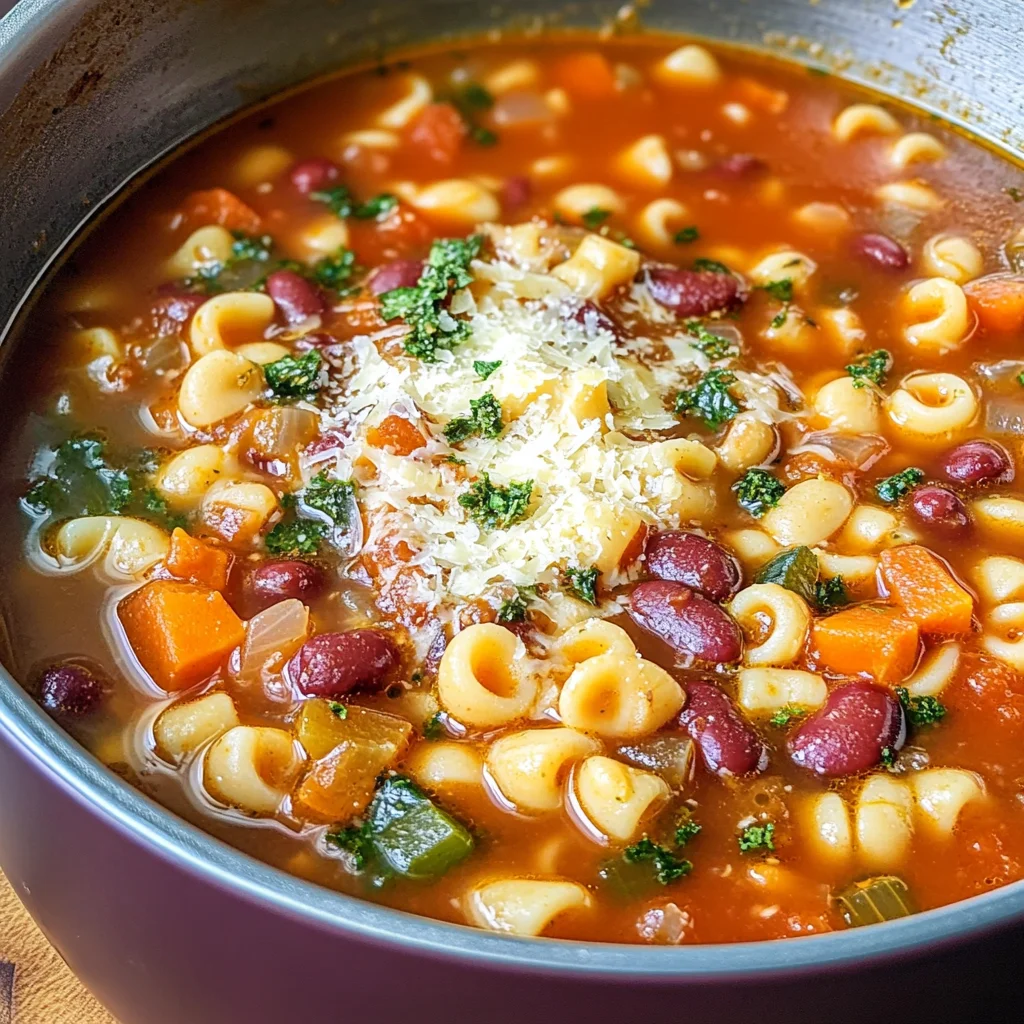 Italian Pasta Fagioli Soup Recipe