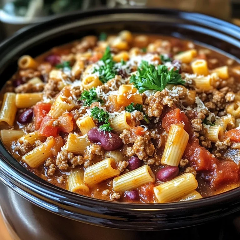 Olive Garden Slow Cooker Pasta Fagioli: Comfort in Every Spoonful