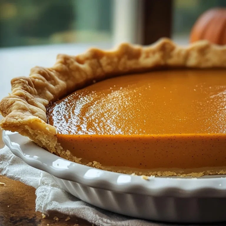 Pumpkin Pie Recipe