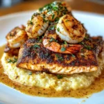 Red Snapper Shrimp Grits Cajun