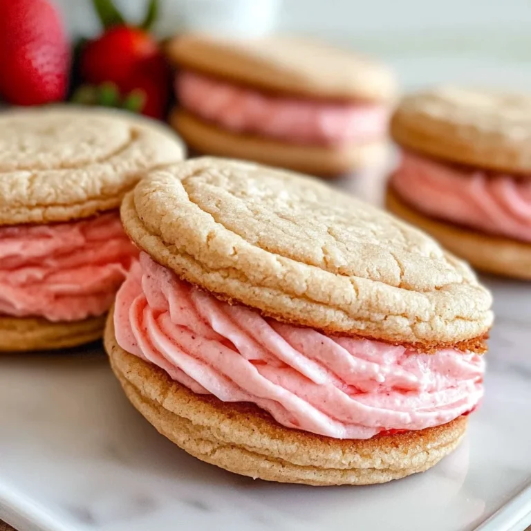 Strawberry Sandwich Cookies