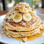 Toasted Coconut Macadamia Pancakes with Coconut Syrup