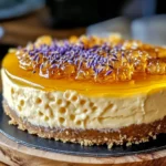 Ultimate Lemon Lavender Cheesecake with Honeycomb Magic