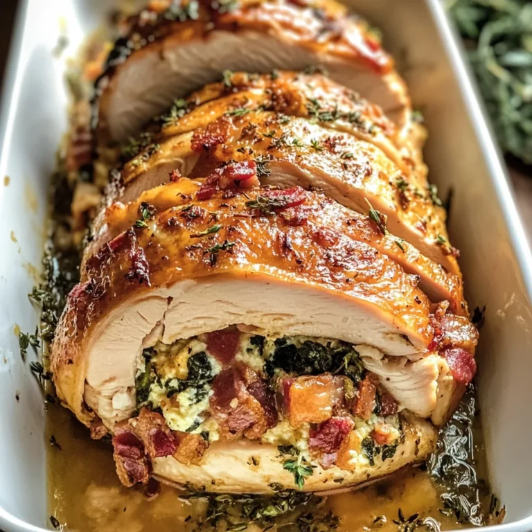 Best Christmas Stuffed Turkey Breast