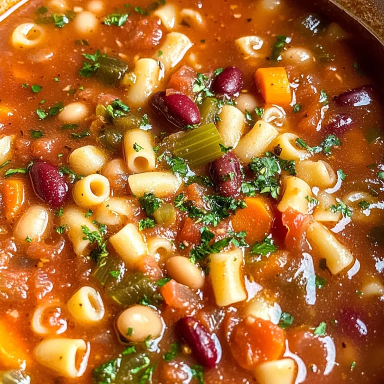 Hearty Pasta Fagioli Soup