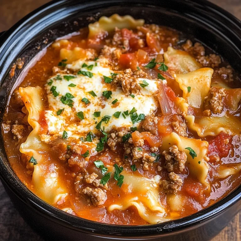 Slow Cooker Lasagna Soup