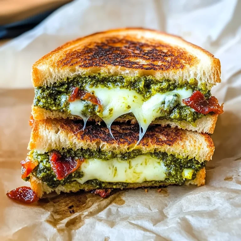 Sourdough Pesto Grilled Cheese
