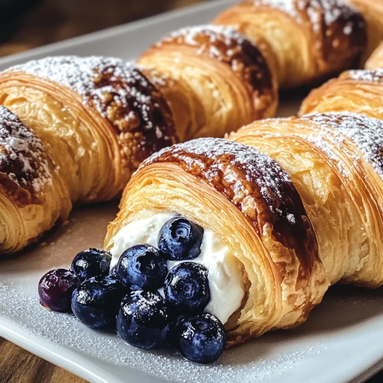 Berries and Cream Filled Croissants: A Flaky, Luscious Delight