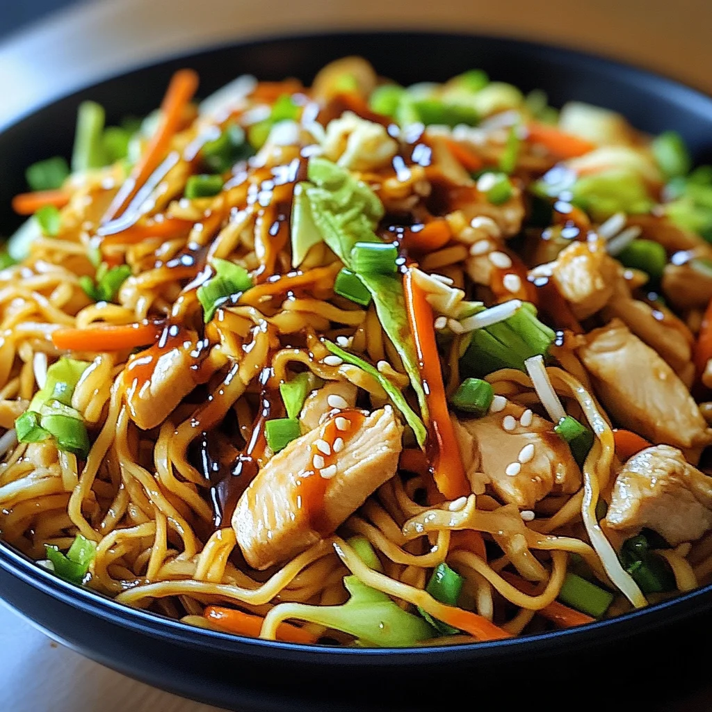 Chicken Chow Mein with The Best Chow Mein Sauce