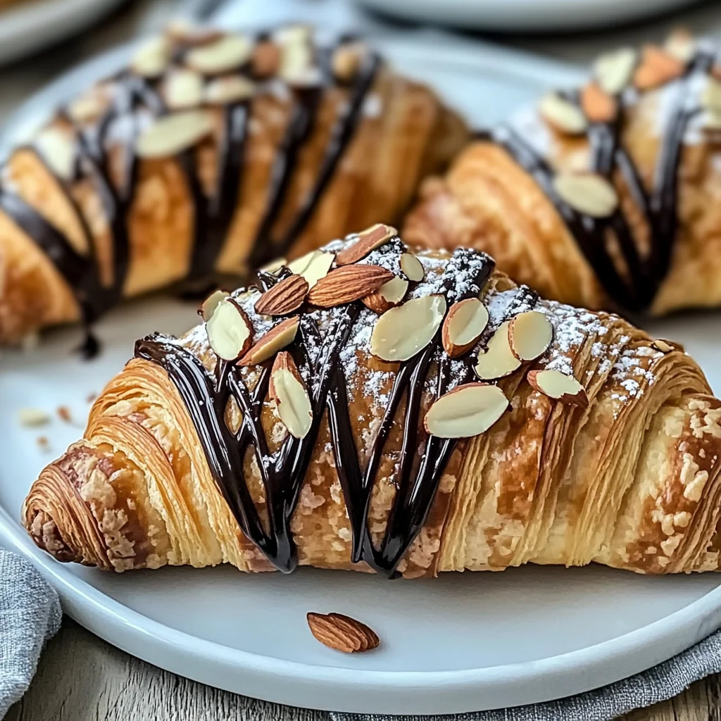 Chocolate Almond Croissants