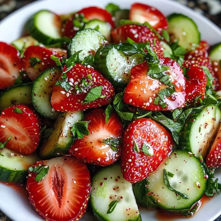 Cucumber Strawberry Salad