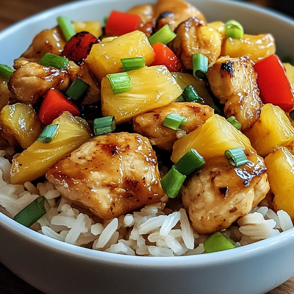 Disgustingly Easy Pineapple Chicken and Rice in 30