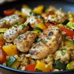 Easy Chicken & Rice Veggie Skillet for a Flavor-Packed Dinner