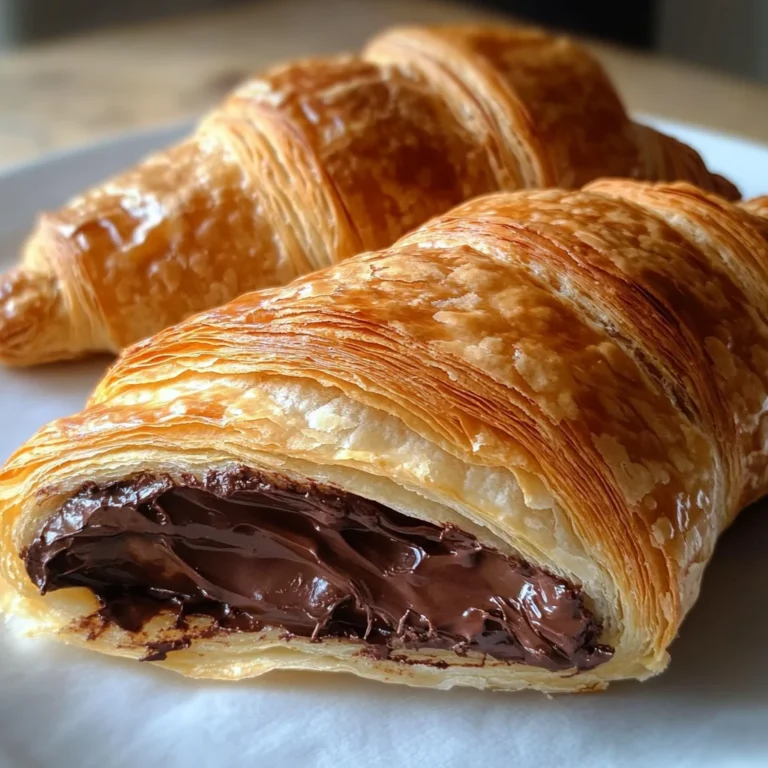 Easy Puff Pastry Chocolate Croissants (Pain au Chocolat)