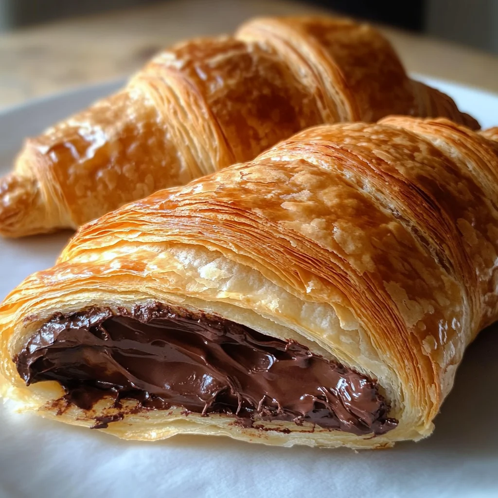 Easy Puff Pastry Chocolate Croissants (Pain au Chocolat)