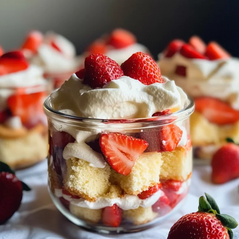 Easy Strawberry Shortcake Trifle