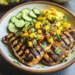 Grilled Cilantro Lime Chicken and Mango Salsa