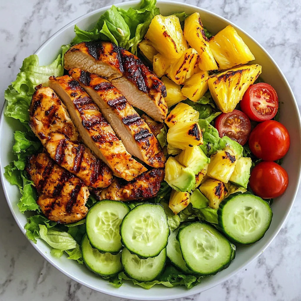 Grilled Pineapple Chicken Salad