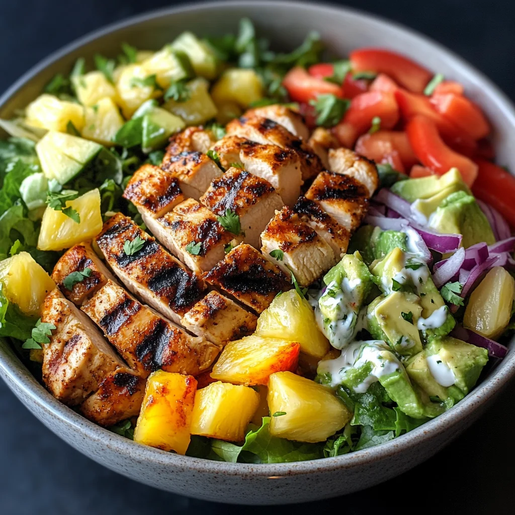 Hawaiian Chicken Salad Bowl