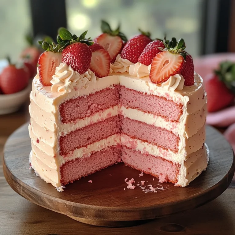 Homemade Strawberry Cake