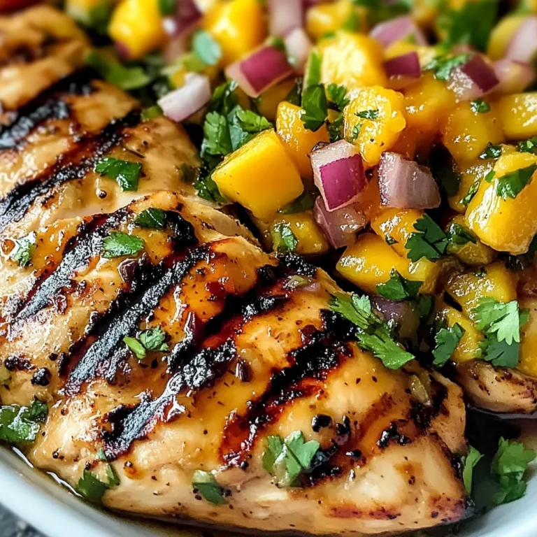 Honey Lime Chicken with Mango Salsa