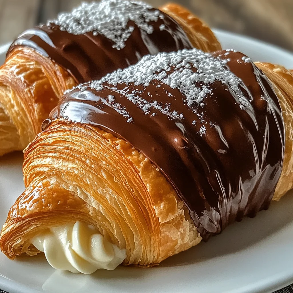 Indulgent Boston Cream Pie Croissants for Your Sweet Tooth