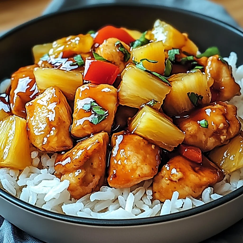 Irresistible Easy Pineapple Chicken and Rice Skillet Delight