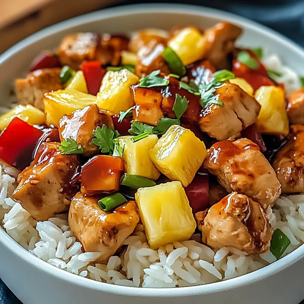 Juicy Pineapple Chicken and Rice! Easy Tropical Dinner