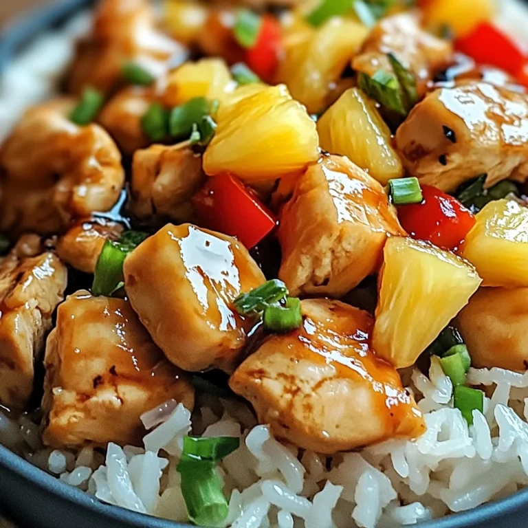 Pineapple Chicken and Rice: Quick Tropical Delight for Dinner