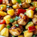 Pineapple Chicken and Rice Recipe -Tropical Dinner Ideas
