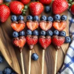 Quick Valentine and Day Fruit Skewers
