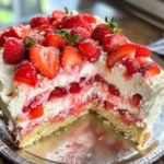 Strawberry Cheesecake Poke Cake