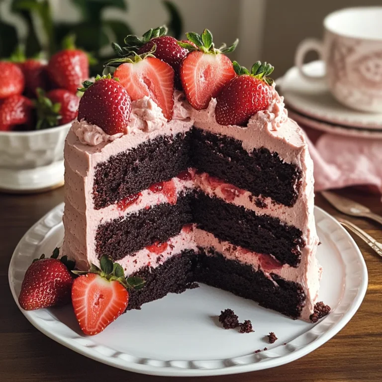 Strawberry Chocolate Cake