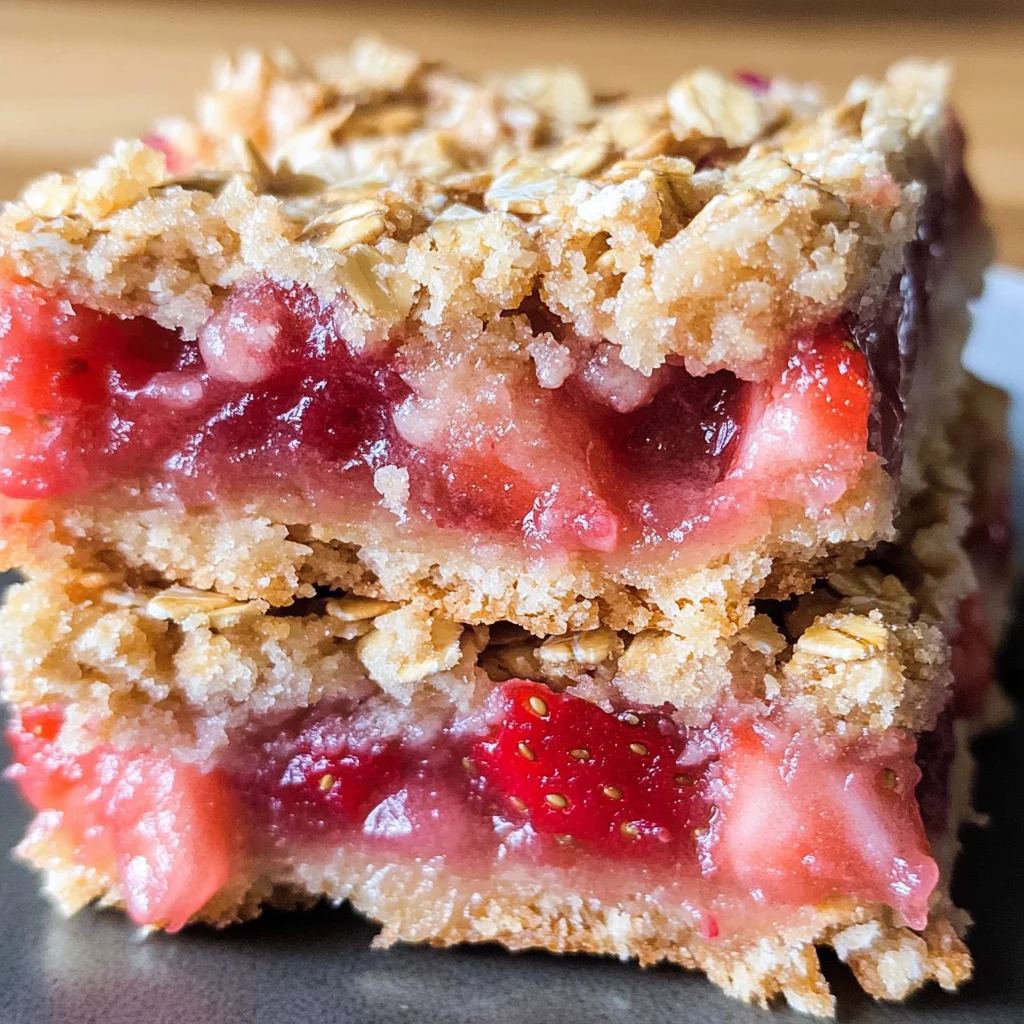 Strawberry Oat Bars