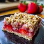 Strawberry Oatmeal Crumble Bars
