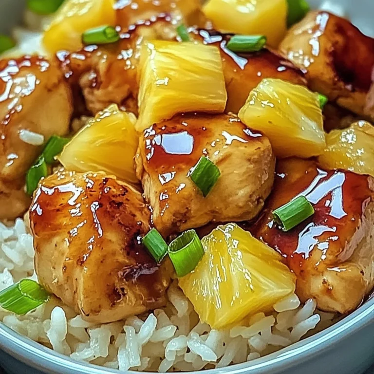Sweet and Savory Pineapple Chicken and Rice