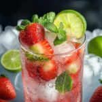 Virgin Strawberry Mojito (Mocktail)